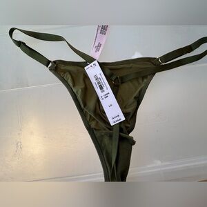 3/$15 - NWT - LARGE - Victoria's Secret Dark Green Thong